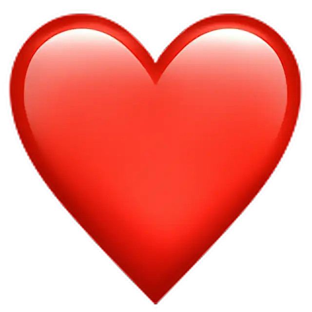 emoji coração vermelho significado
