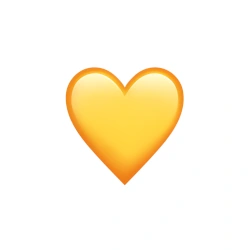 emoji coração amarelo