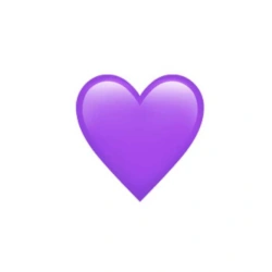 emoji coração roxo